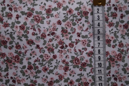 Romantisk poplin 25 cm (pr meter 65,- kr)